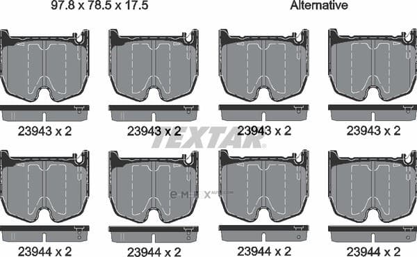 OEM PAD KIT, DISC BRAKE 2394301