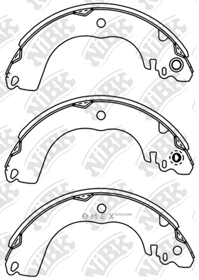 OEM SHOE KIT, DRUM BRAKE FN1267