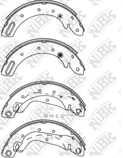 OEM SHOE KIT, DRUM BRAKE FN1225