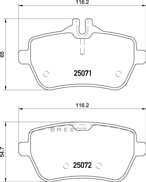 OEM REAR BRAKE PAD MDB3284