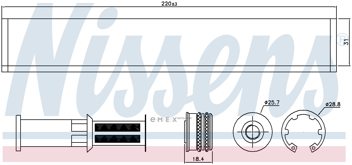 OEM AC DRYER/VW- PASSAT/TIGUN/AUDI 95598