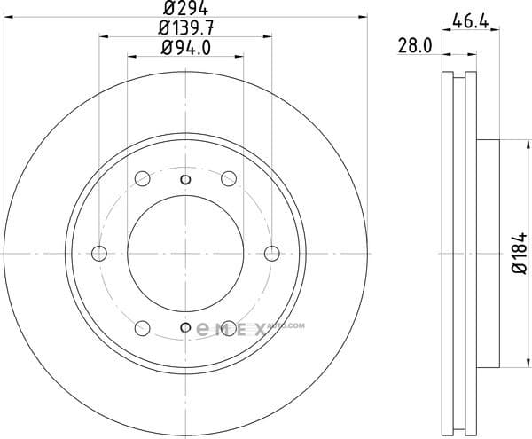 OEM BRAKE ROTOR ND3009K