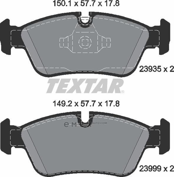 OEM BRAKE PAD SET-FRONT-E90 2393501