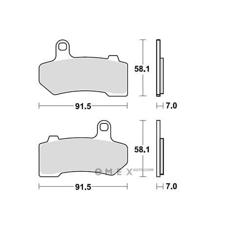 OEM PAD KIT, DISC BRAKE MCB781SV