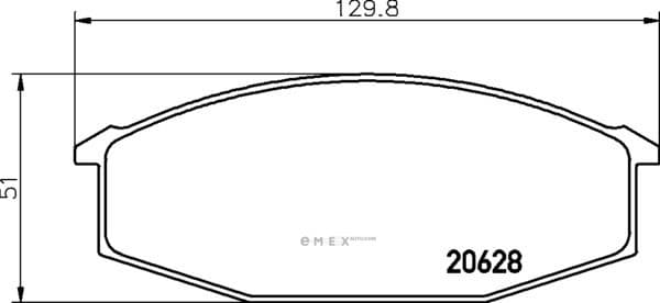 OEM PAD KIT, DISC BRAKE NP1085