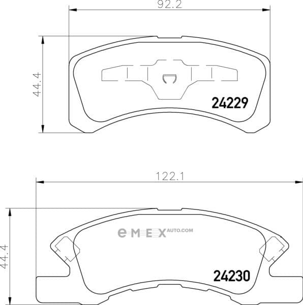 OEM BRAKE PAD MDB2708