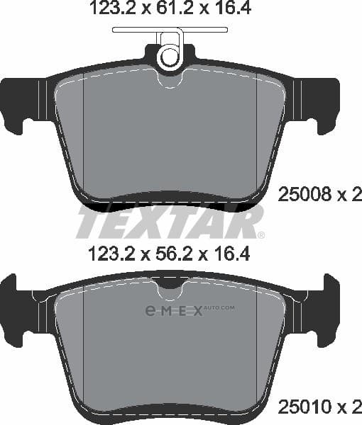 OEM PAD KIT, DISC BRAKE 2500801