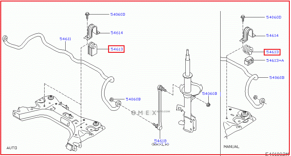 OEM STABI/BUSH 54613ED001