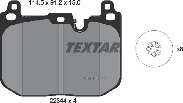 OEM PAD KIT, DISC BRAKE 2234401