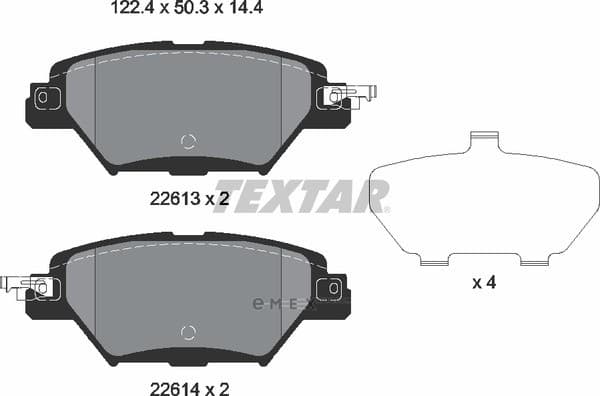 OEM PAD KIT, DISC BRAKE 2261301