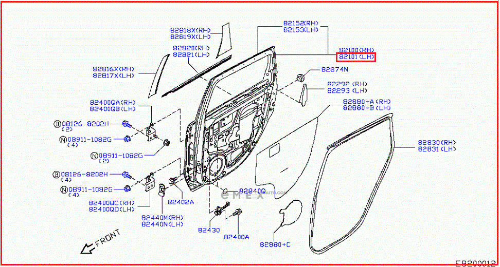 OEM DOOR ASSY H21019U0MA