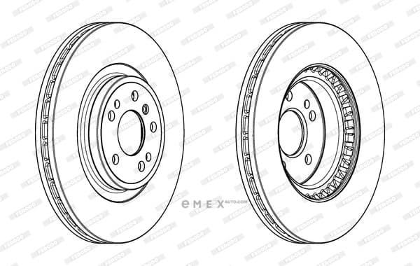 OEM BRAKE ROTOR DDF2203C1