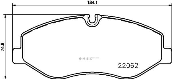 OEM PAD KIT, DISC BRAKE 8DB355021961