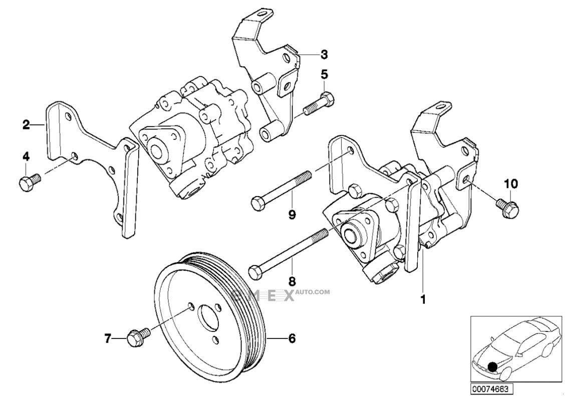 OEM RP POWER STEERING PUMP:324011 32416757840