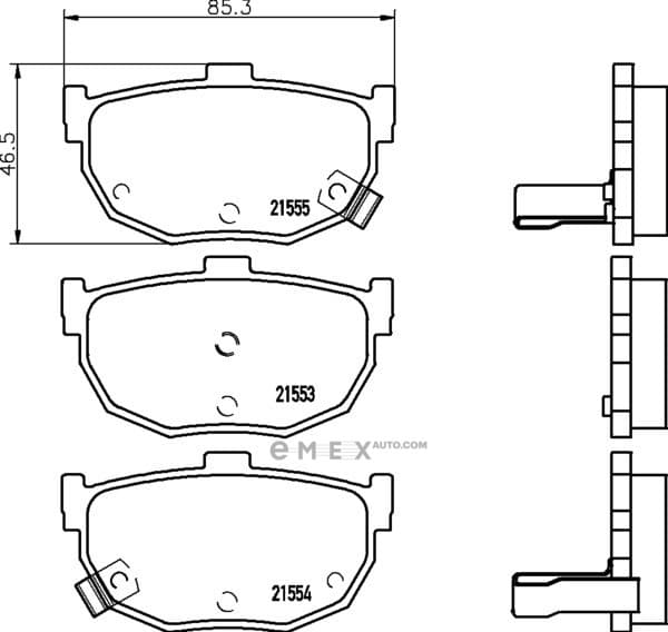 OEM PAD KIT, DISC BRAKE NP2014