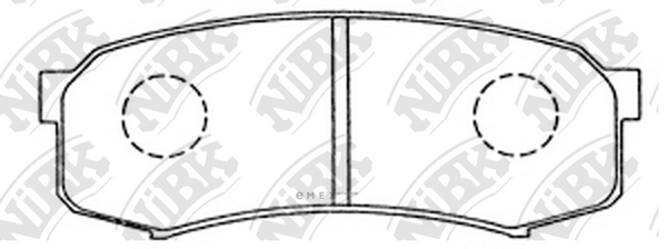 OEM PAD KIT, DISC BRAKE PN1243