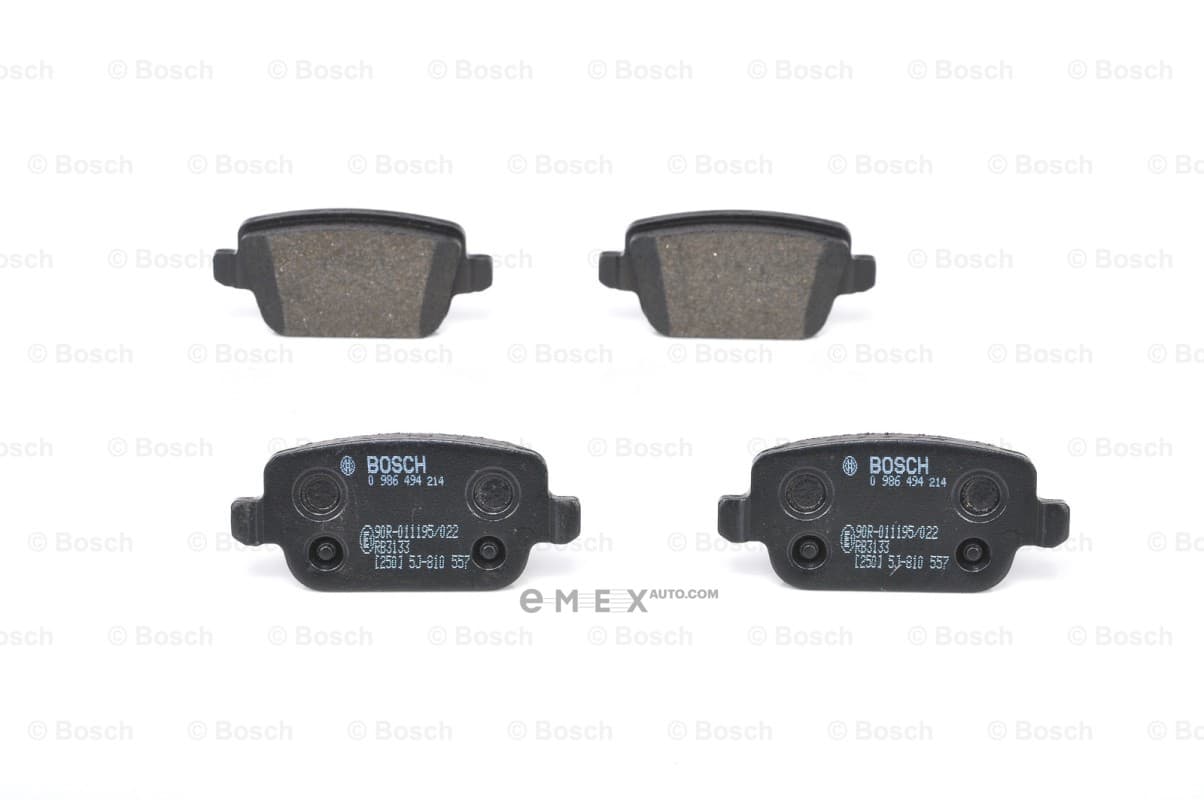 OEM Disc Brake Pad set; Rear 0986494214