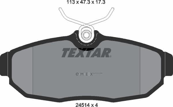 OEM PAD KIT, DISC BRAKE 2451401