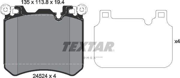 OEM PAD KIT, DISC BRAKE 2452401