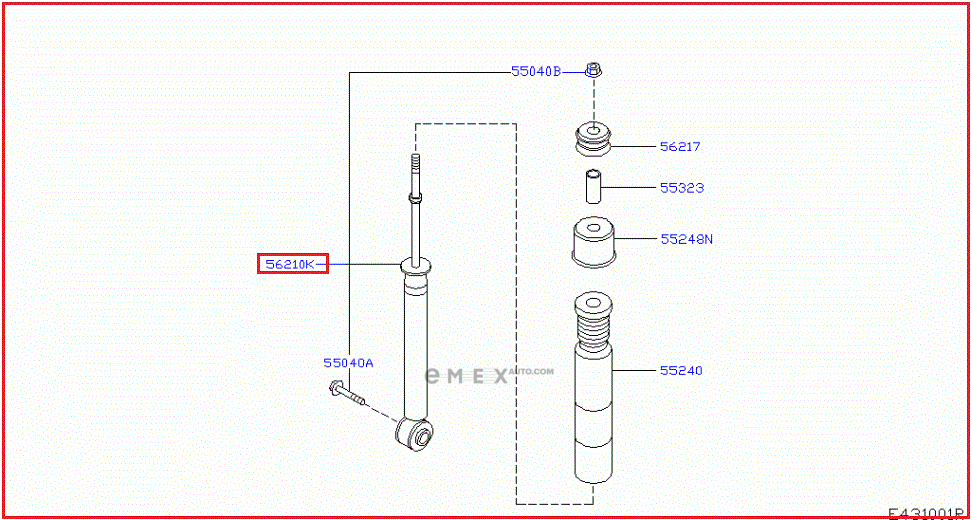 OEM SHOCK ABSORBER E62109U00D