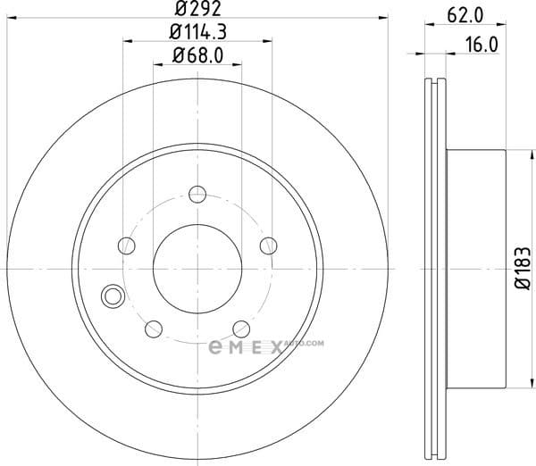 OEM BRAKE ROTOR ND2003K