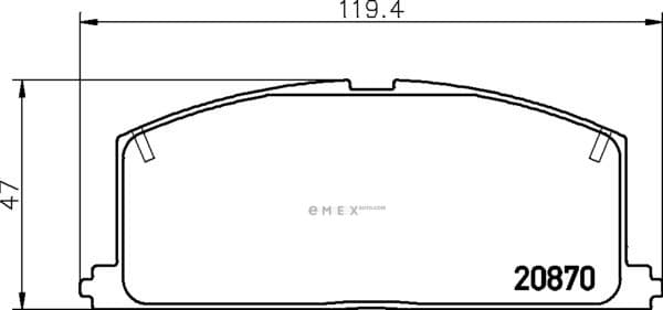 OEM PAD KIT, DISC BRAKE NP1001