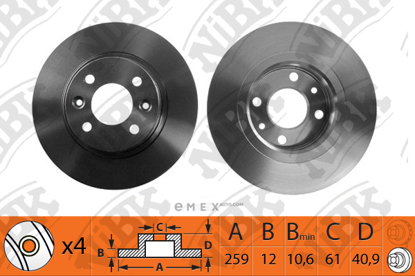 OEM BRAKE ROTOR RN1191