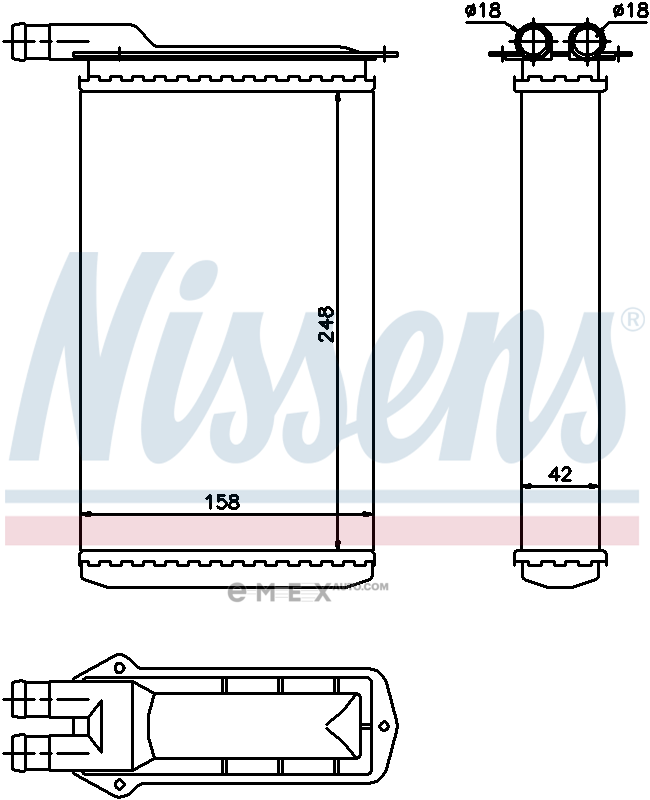 OEM RADIATOR ASSY, HEATER 71942