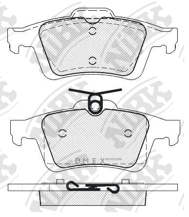 OEM PAD KIT, DISC BRAKE PN2702