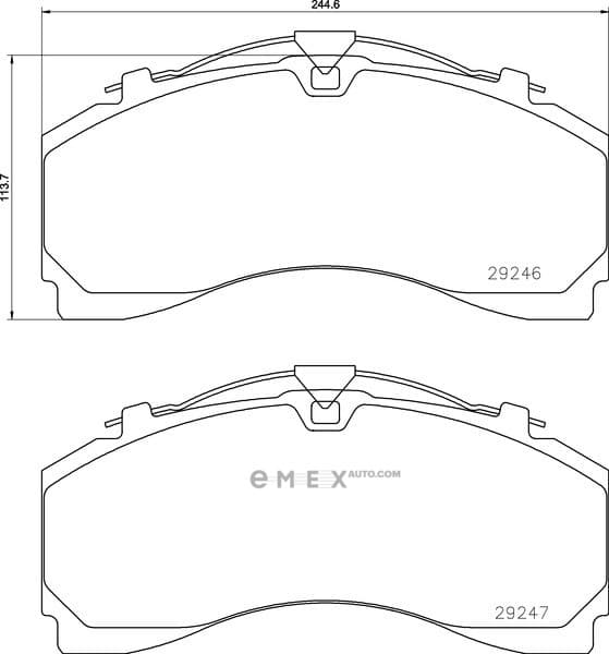 OEM BRAKE PAD 2924601