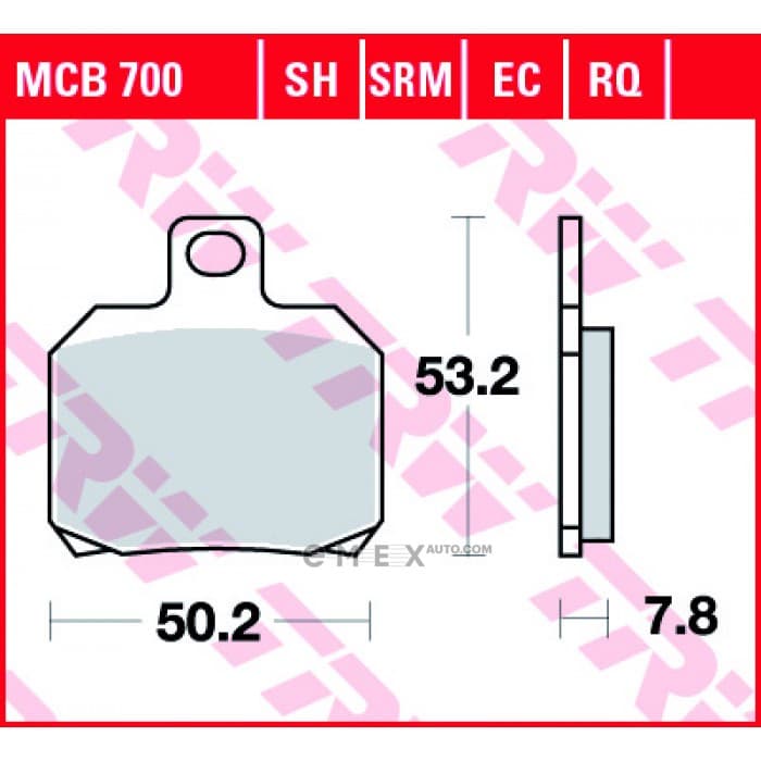 OEM PAD KIT, DISC BRAKE MCB700