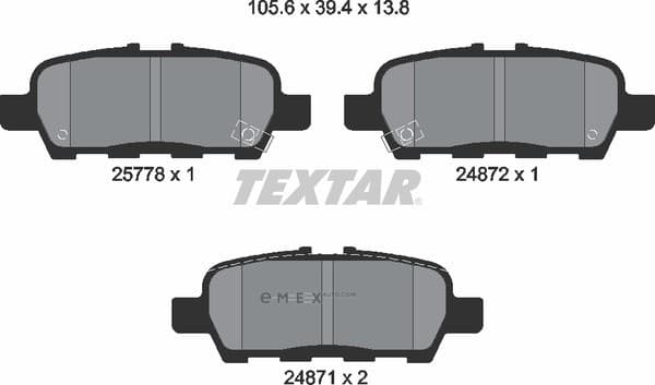 OEM PAD KIT, DISC BRAKE 2577801