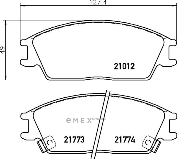 OEM BRAKE-PADS MDB1507