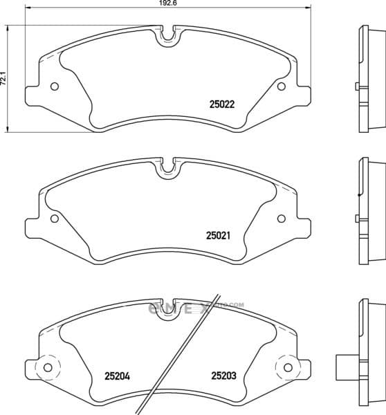 OEM BRAKE PAD MDB3124