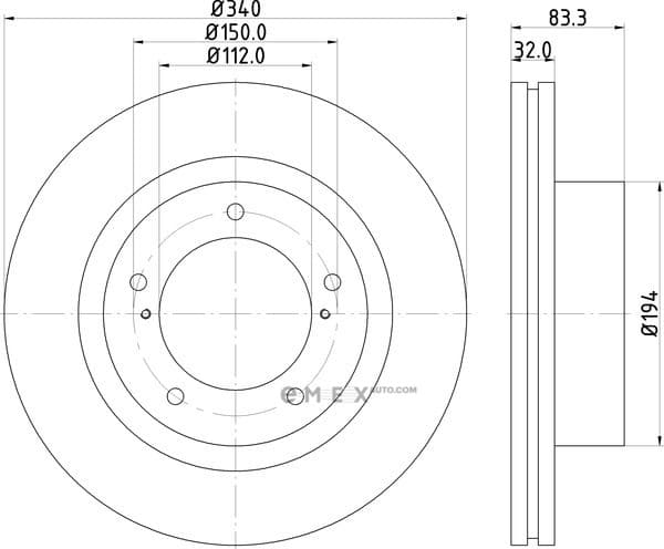 OEM BRAKE ROTOR ND1051K