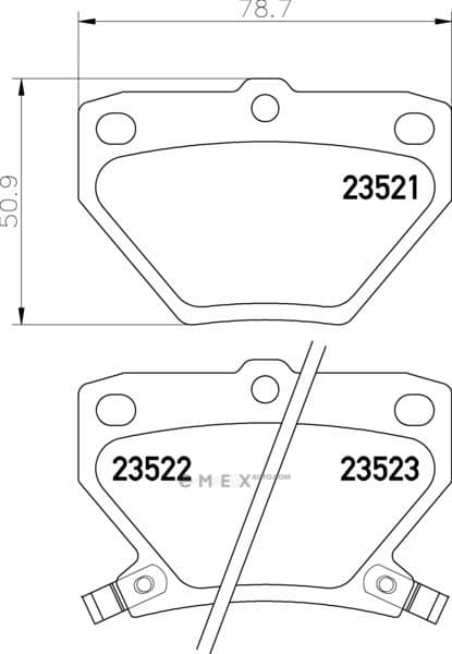 OEM PAD KIT, DISC BRAKE NP1032