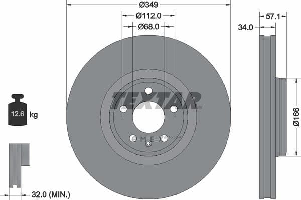 OEM BRAKE ROTOR 92289305