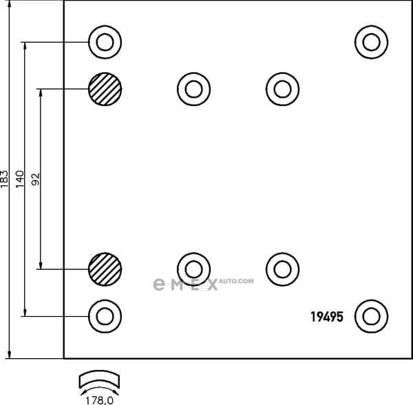 OEM BRAKE LINING 1949502