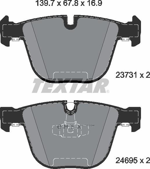 OEM PAD KIT, DISC BRAKE 2373101