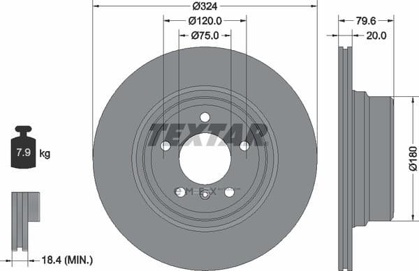 OEM BRAKE ROTOR 92146303