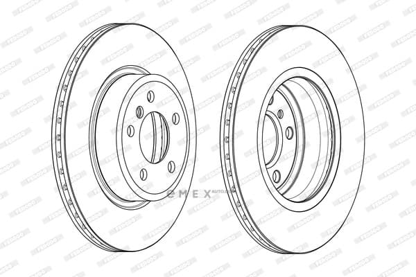 OEM BRAKE ROTOR VENTILATED F10-5SR DDF2039C