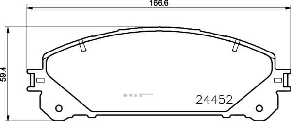 OEM PAD KIT, DISC BRAKE NP1109