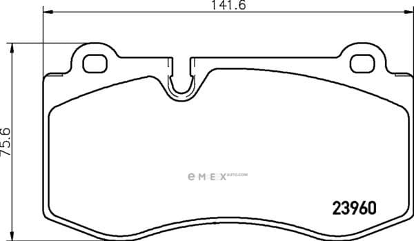 OEM BRAKE PAD MDB2821