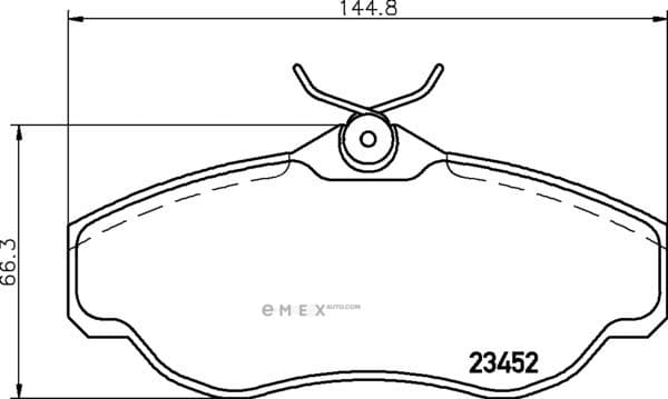 OEM BRAKE-PADS MDB1701