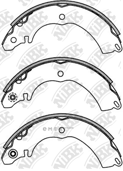 OEM SHOE KIT, DRUM BRAKE FN6729