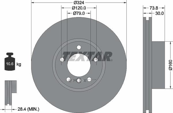 OEM BRAKE ROTOR 92107100