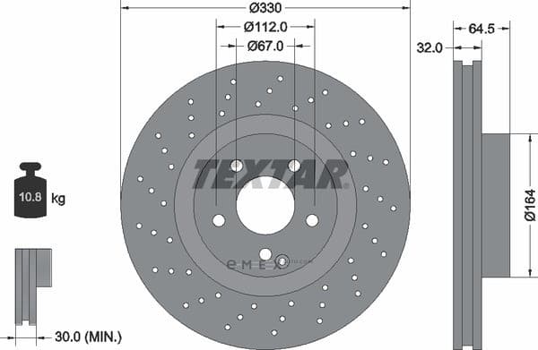 OEM BRAKE ROTOR 92120207