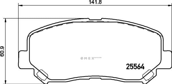 OEM PAD KIT, DISC BRAKE NP5042