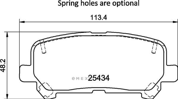 OEM BRAKE PAD MDB3308