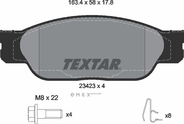 OEM PAD KIT, DISC BRAKE 2342301